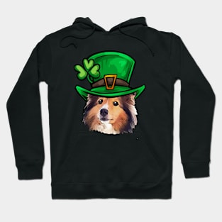 St Patricks Day Shetland Sheepdog Hoodie